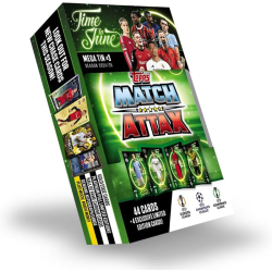 Topps Match Attax 24/25 - Mega Tin 'Time to Shine' - Tin 3 - contains 44 Match Attax cards plus 4 exclusive LE's - Erling Haaland, Arda Güler, Mathys Tel and Karim Adeyemi!